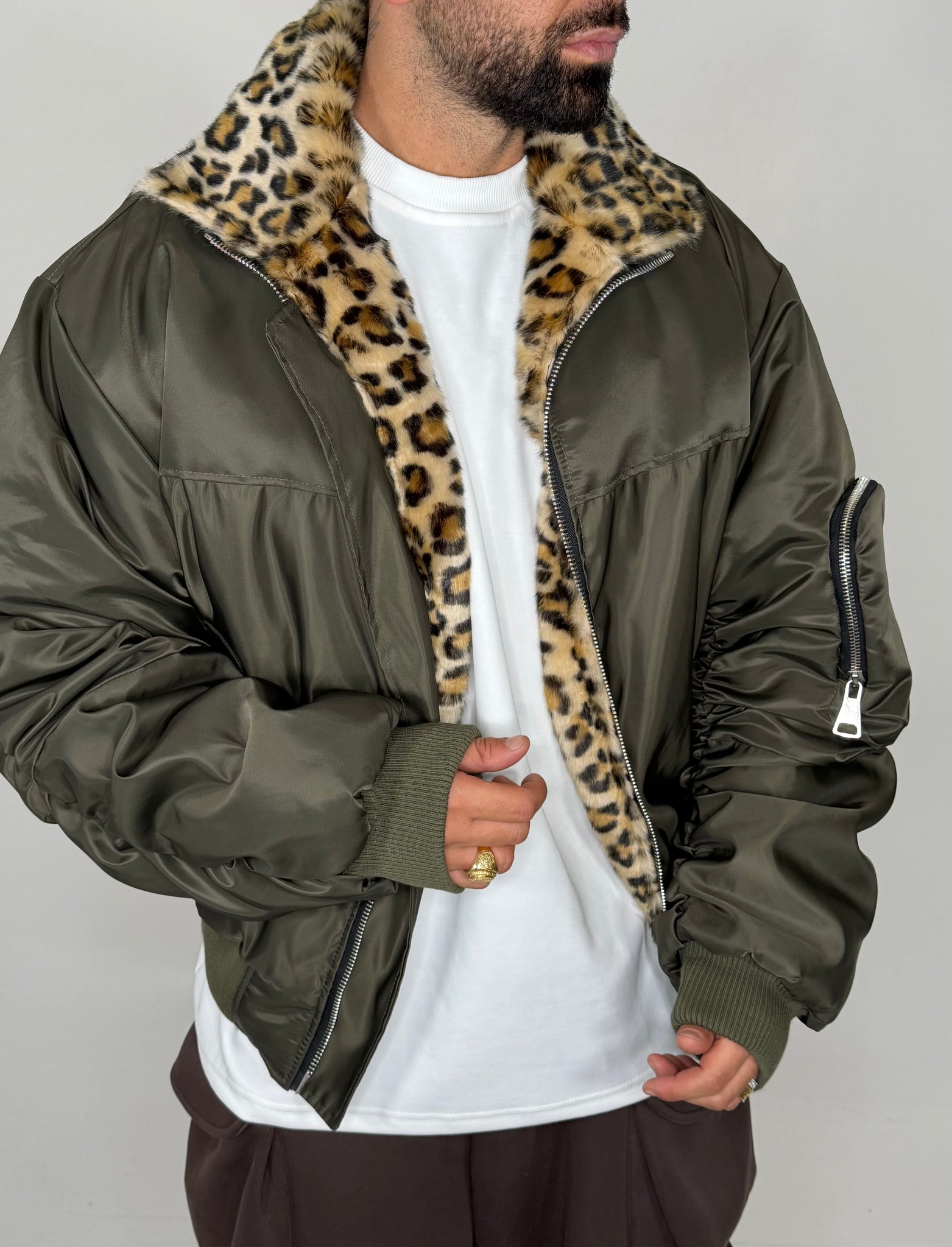 BOMBER NYLON MACULATO INTERNO