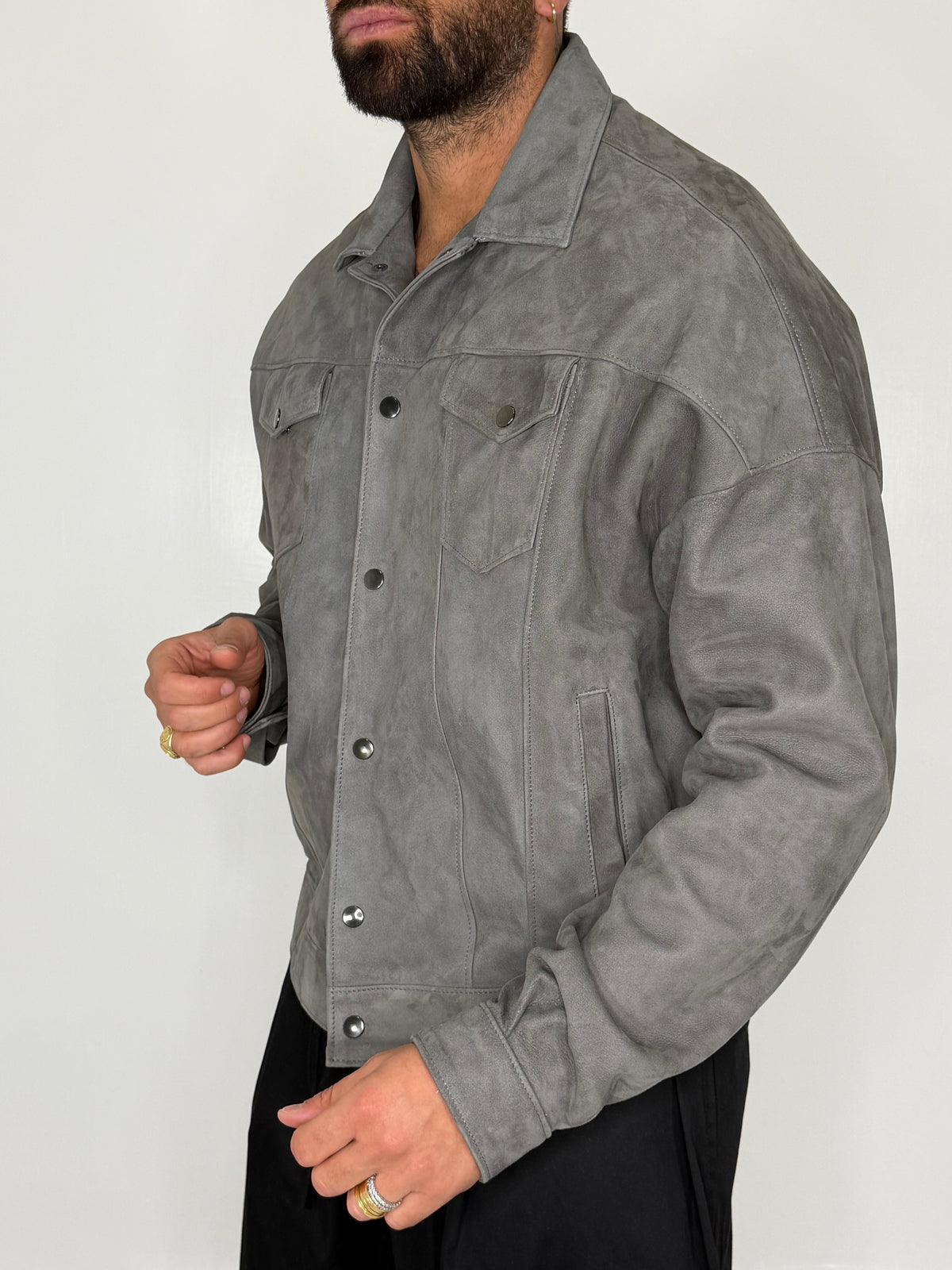 GIACCA IN PELLE SCAMOSCIATA - lab22shop