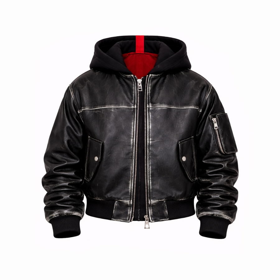 COLLEGE VINTAGE OVERSIZE CON MANICA ARRICCIO E CAPPUCCIO - lab22shop