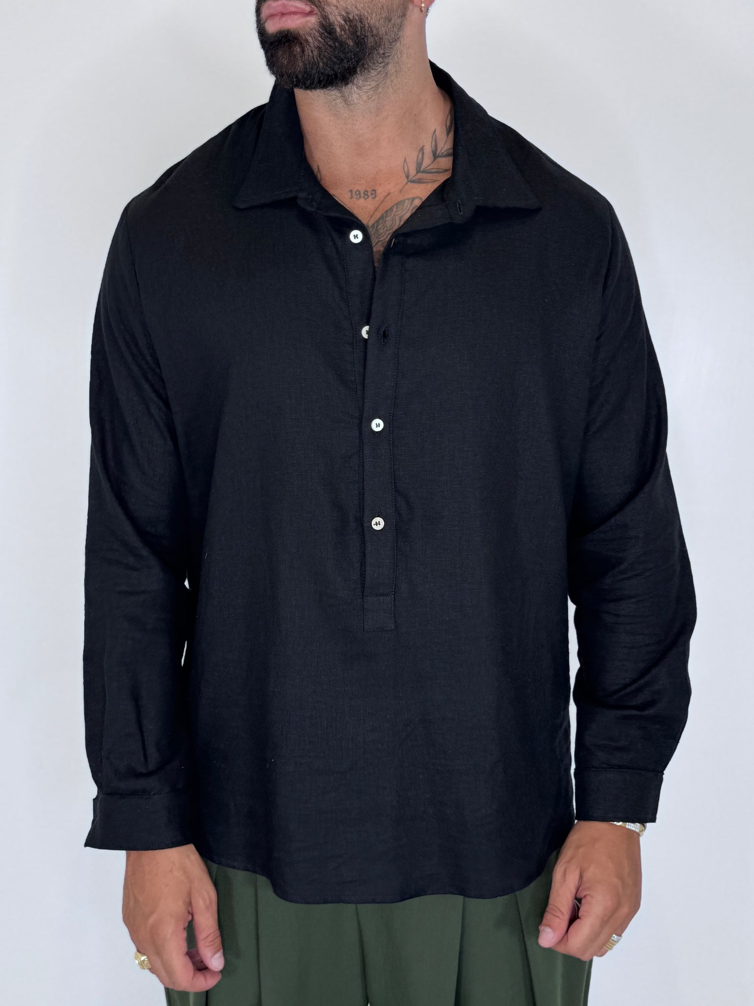 CAMICIA DOLCE VITA NERA