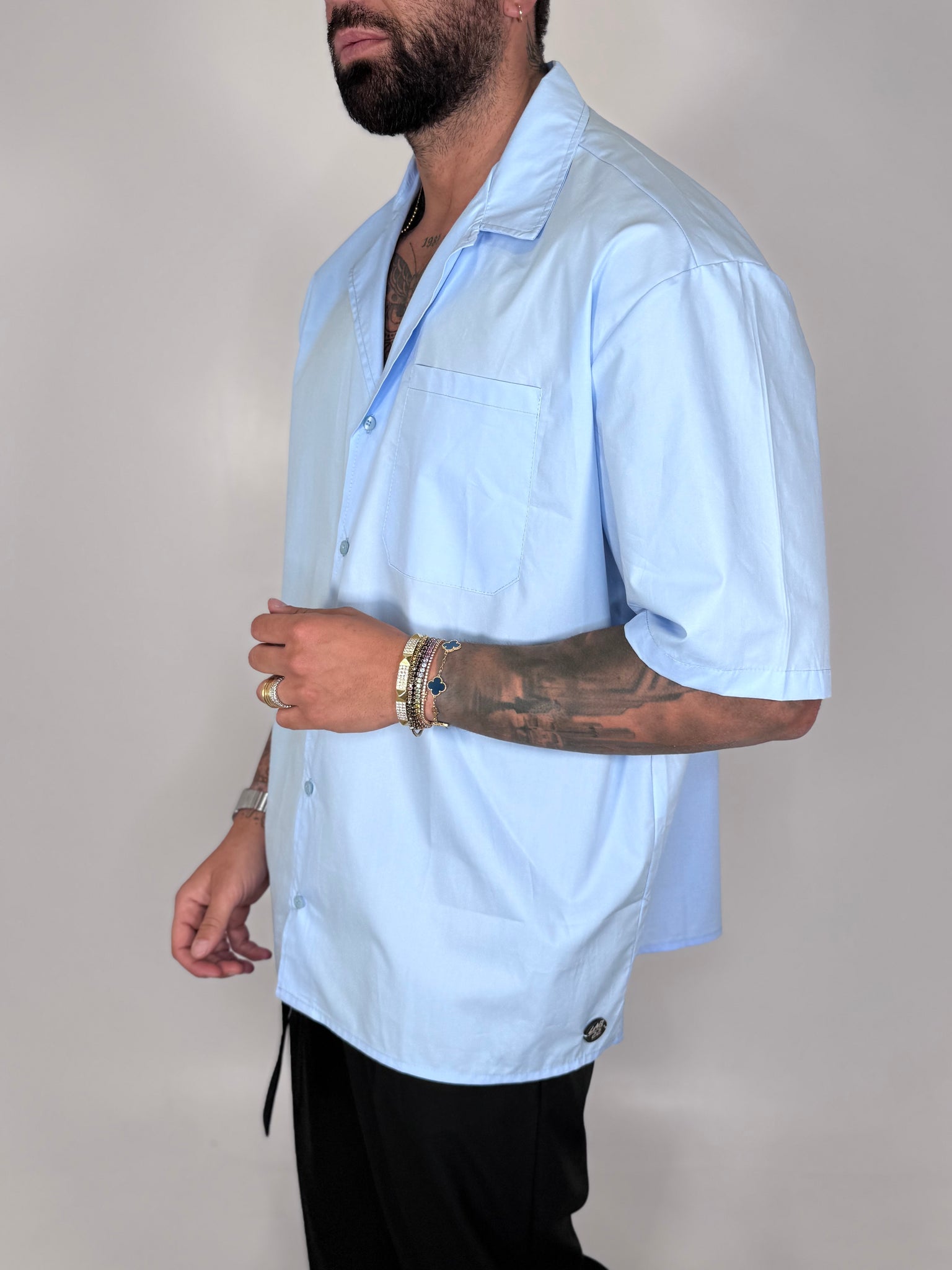 CAMICIA SHANGHAI LAB22 AZZURRA
