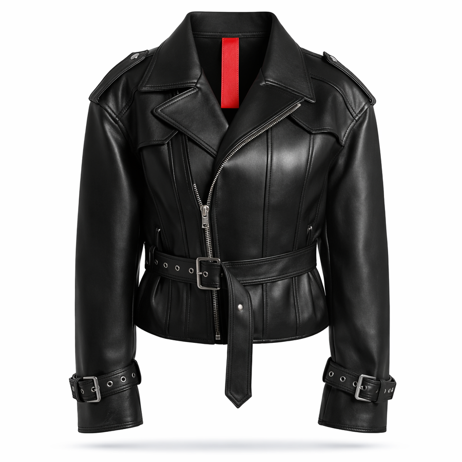 CHIODO OVER SPALLONE E CINTA NERO