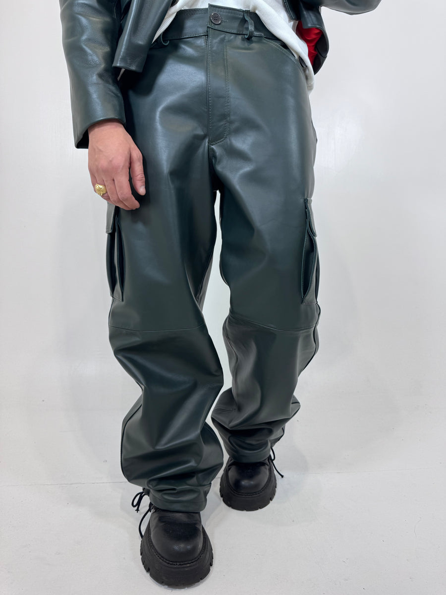 CARGO IN PELLE VERDE