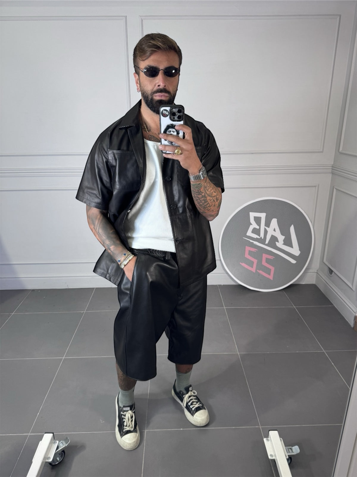 COORD BASEBALL IN PELLE LAB - lab22shop
