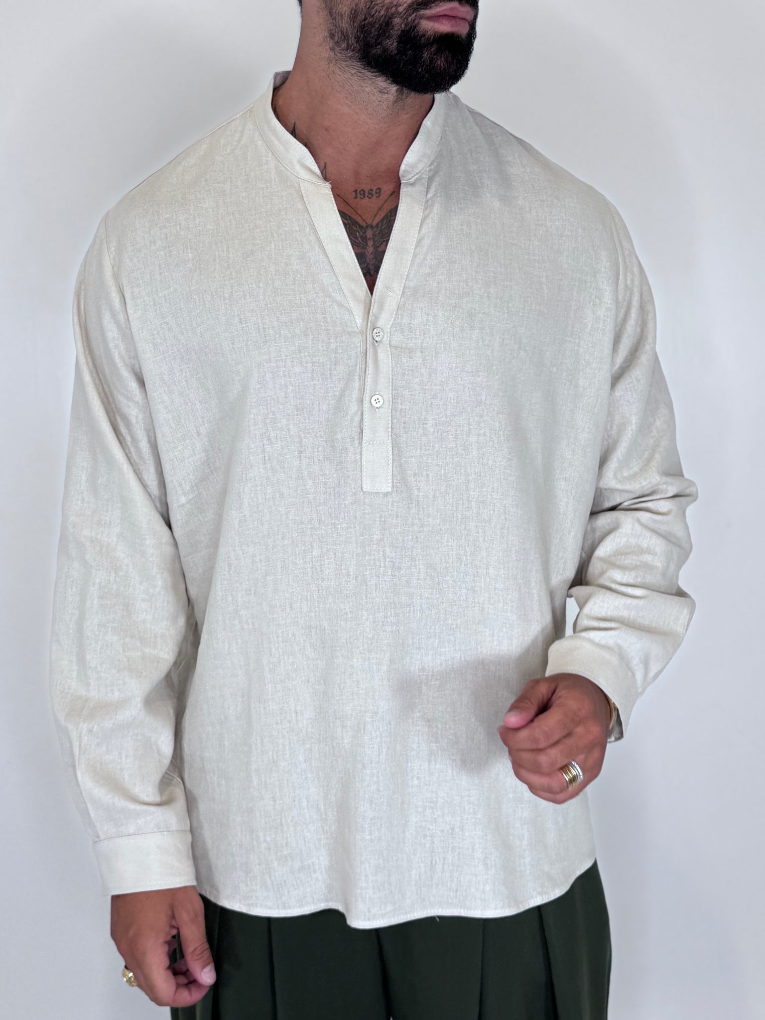 CAMICIA CASACCA BEIGE
