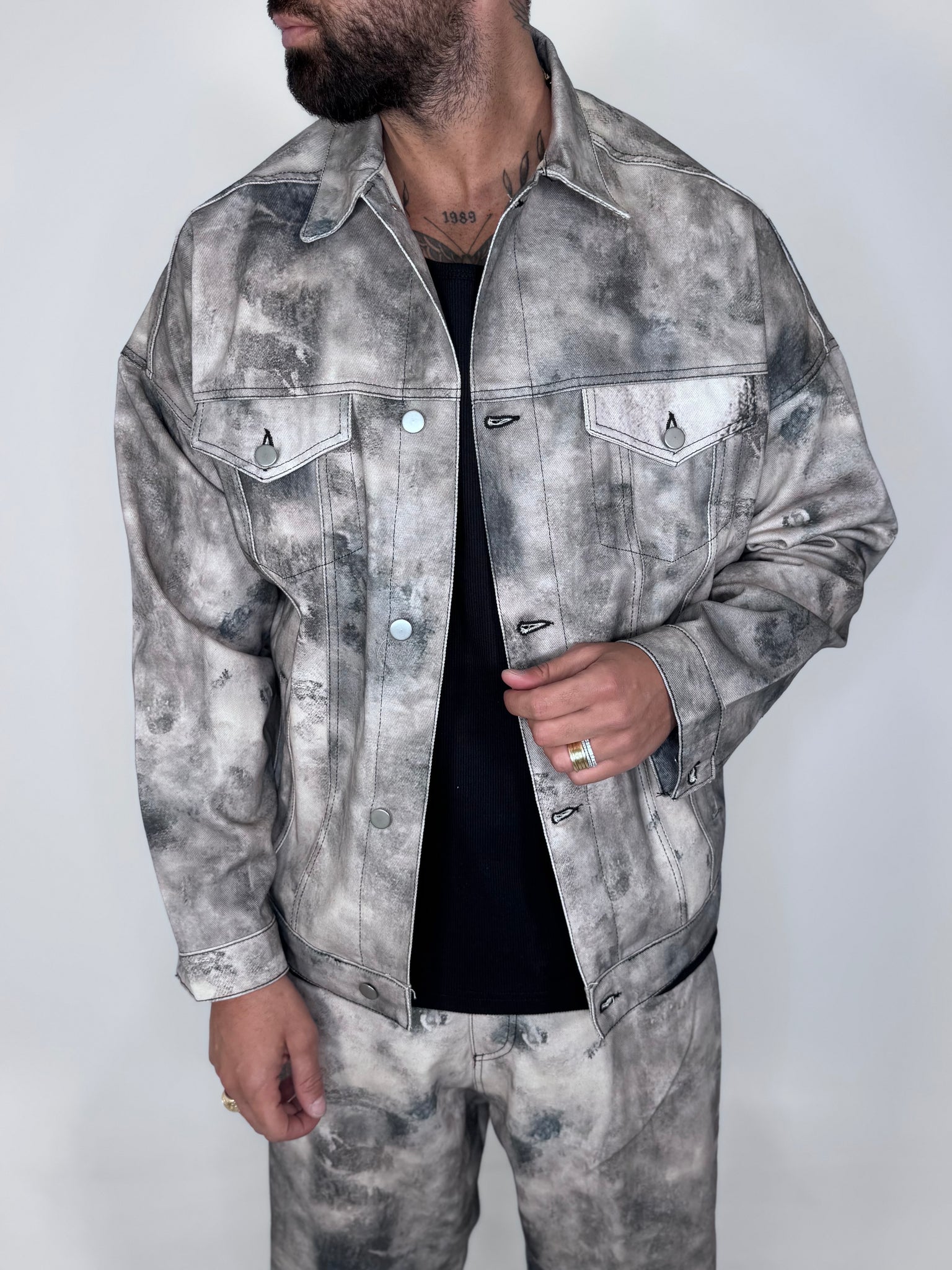 DENIM JACKET STAMPA 2 LAB22