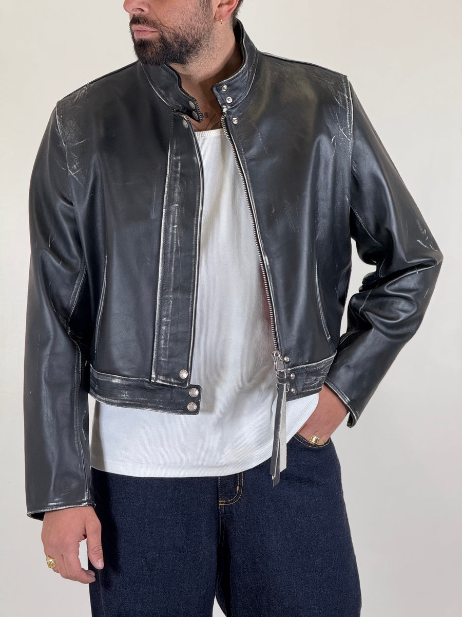 BLAZER  IN PELLE CINTA RETRO - lab22shop