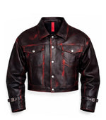 CORD IN PELLE BLACK E RED