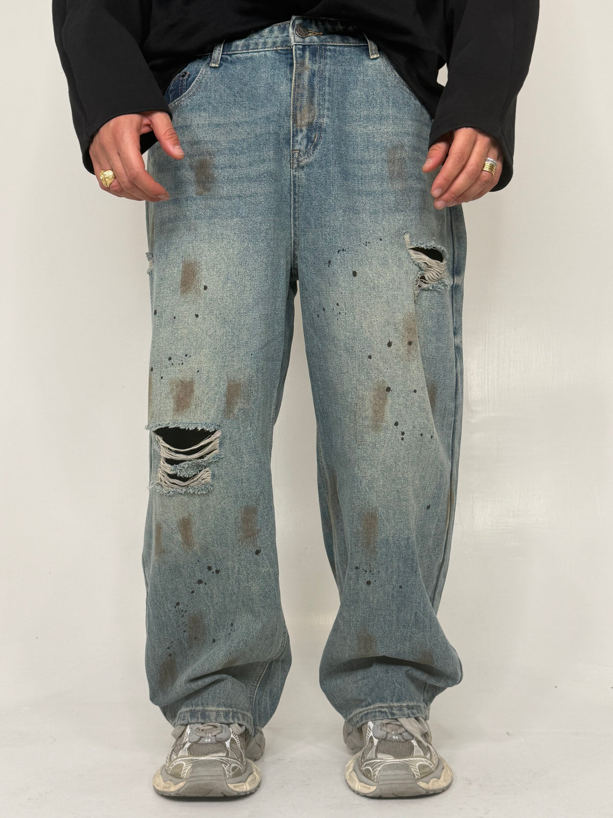 JEANS BALLOON DIRTY WASH - lab22shop