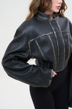 BLAZER TOP SPALLINA EFFETTO VINTAGE - lab22shop