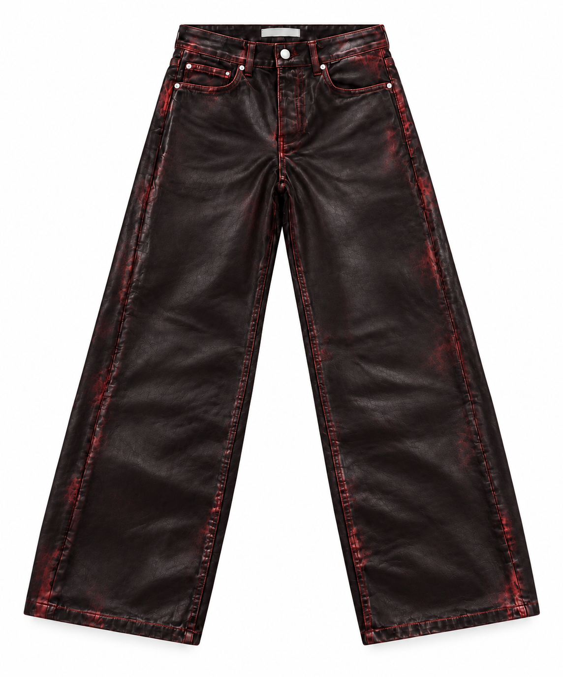 CORD IN PELLE BLACK E RED