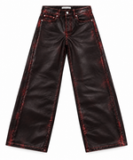 CORD IN PELLE BLACK E RED