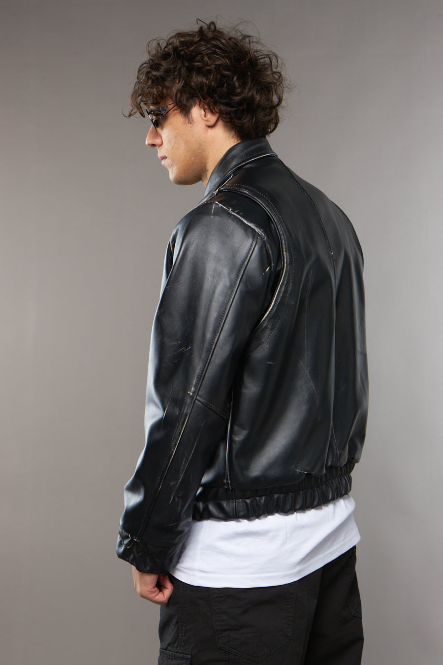 BLAZER COLLO CAMICIA EFFETTO CONSUMATO - lab22shop