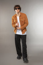 CAMICIA CAMOSCIO TABACCO - lab22shop
