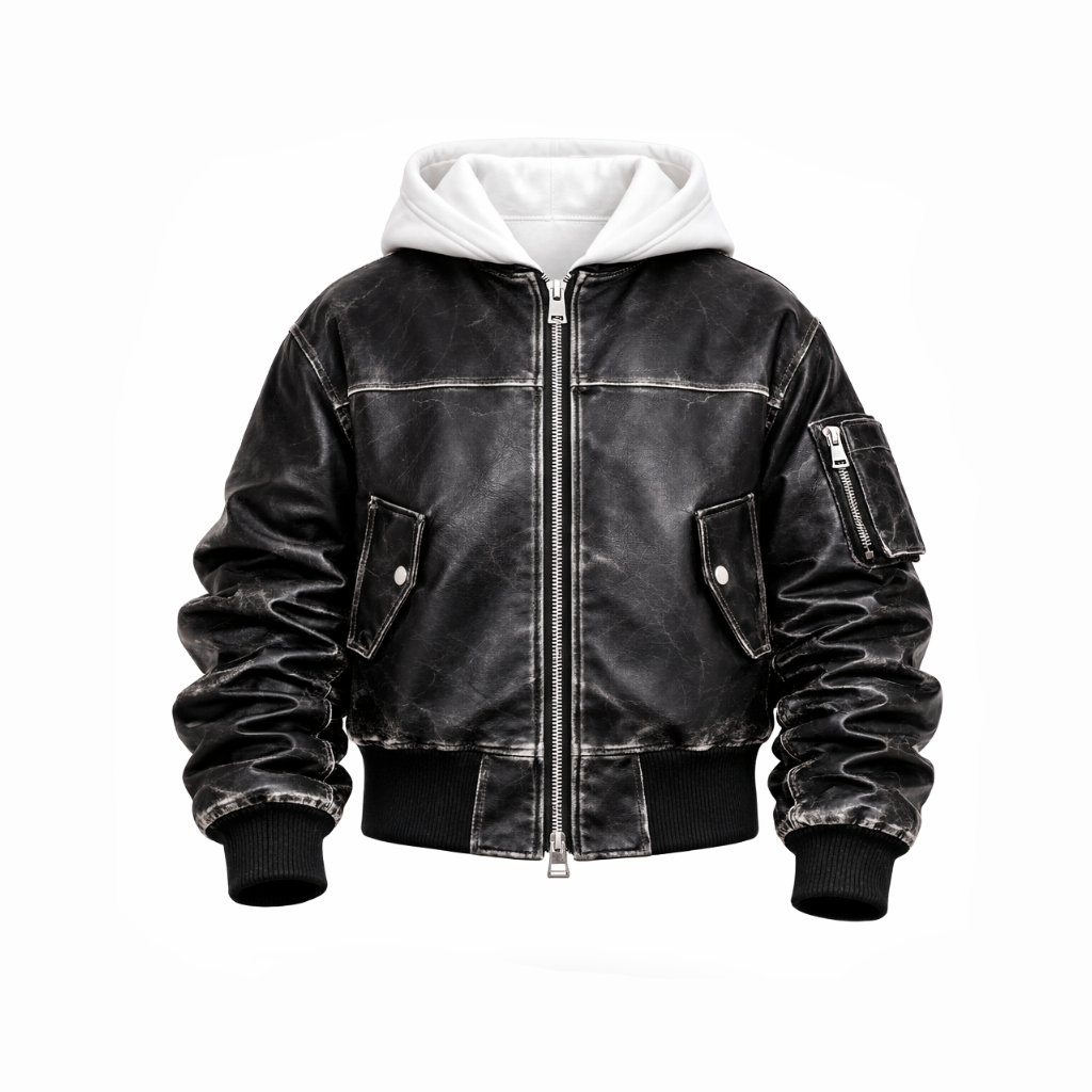 COLLEGE VINTAGE OVERSIZE CON MANICA ARRICCIO E CAPPUCCIO - lab22shop