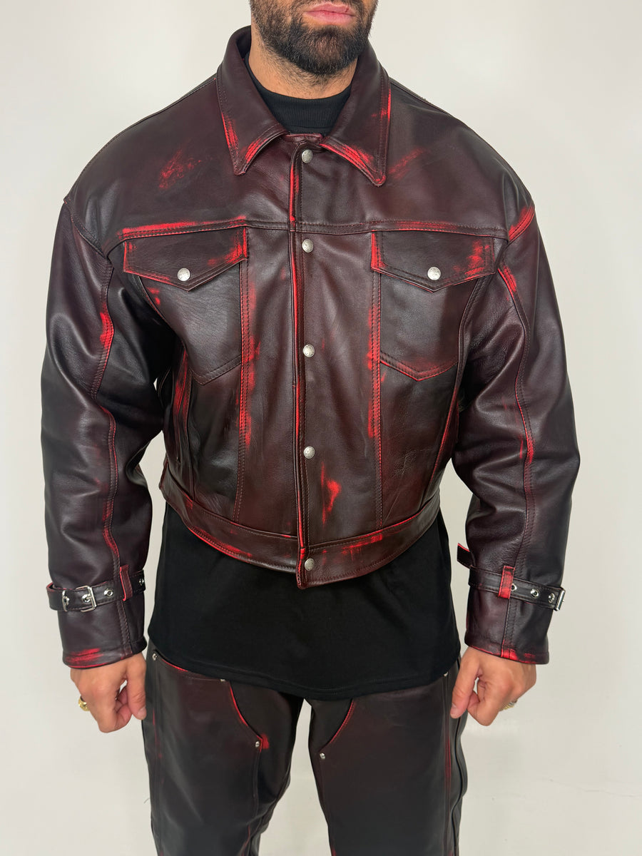 TRUCKER JACKET VINTAGE CON COLLO CAMICIA