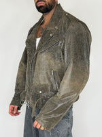 VINTAGE DISTRESSED BIKER JACKET