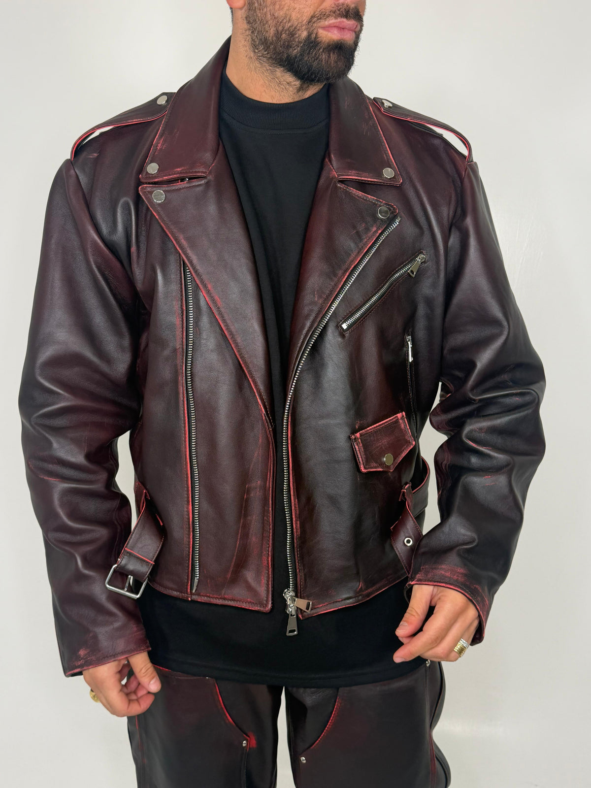 VINTAGE BIKER JACKET - lab22shop