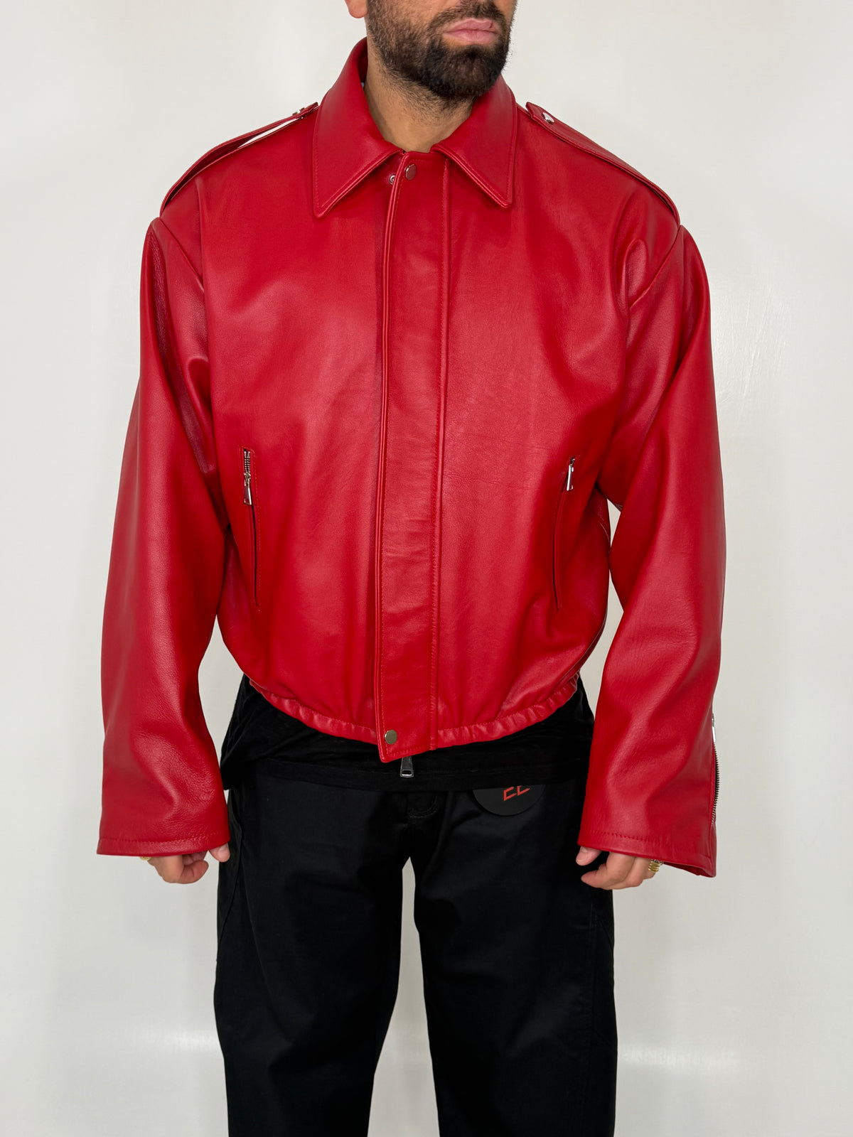 LEATHER URBAN BOMBER - lab22shop