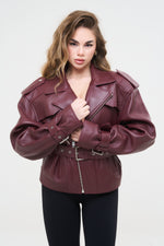 CHIODO OVER SPALLONE E CINTA BORDEAUX - lab22shop