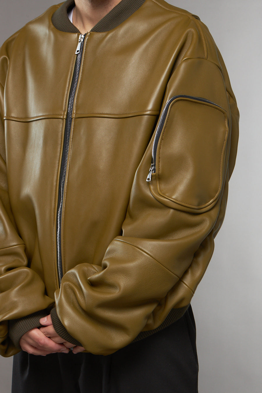BOMBER OVERSIZE MANICA A RICCIO - lab22shop