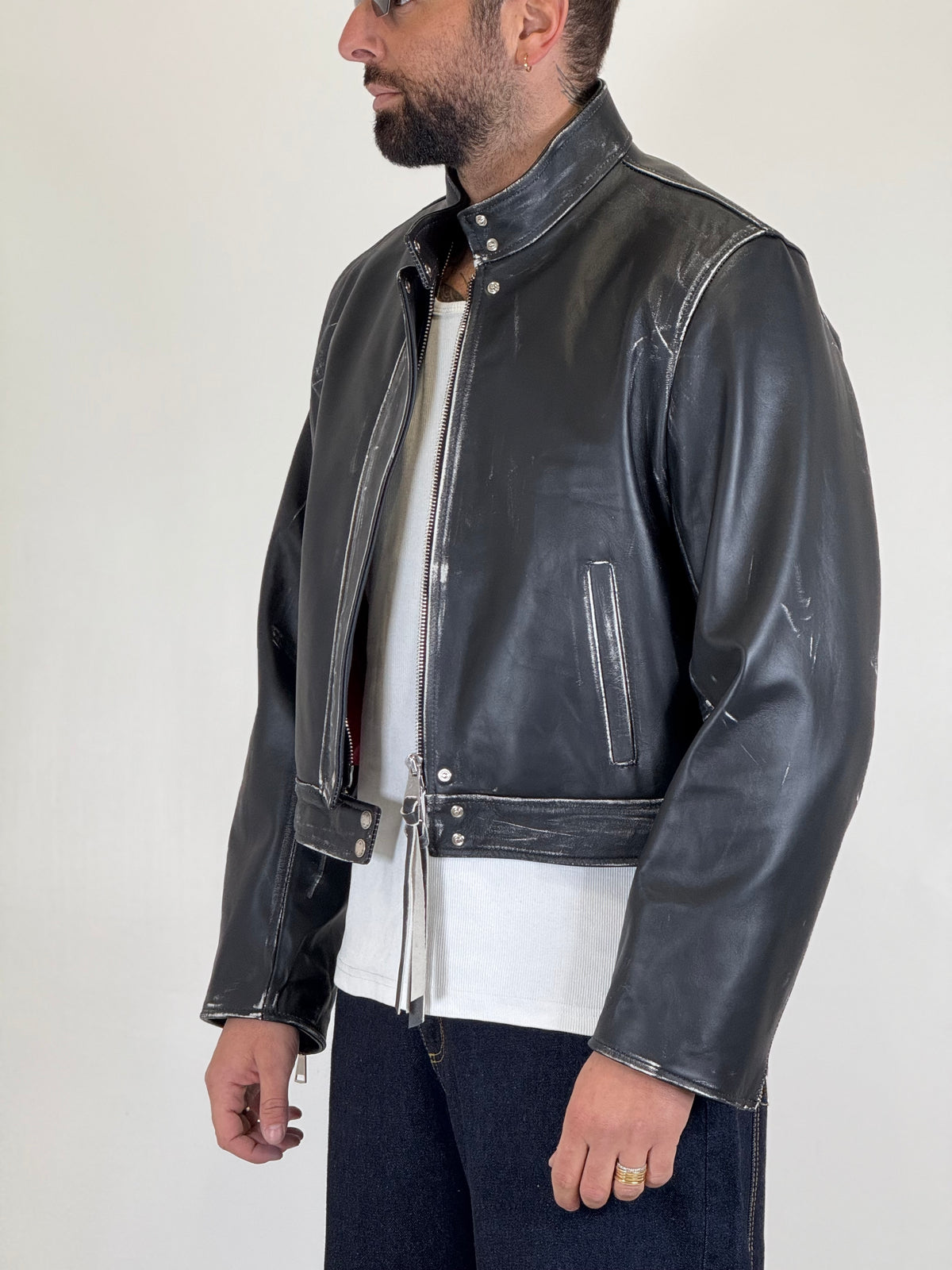 BLAZER  IN PELLE CINTA RETRO - lab22shop