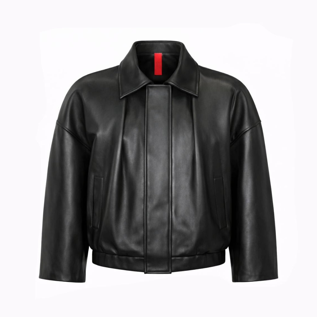 Giacca in pelle bomber