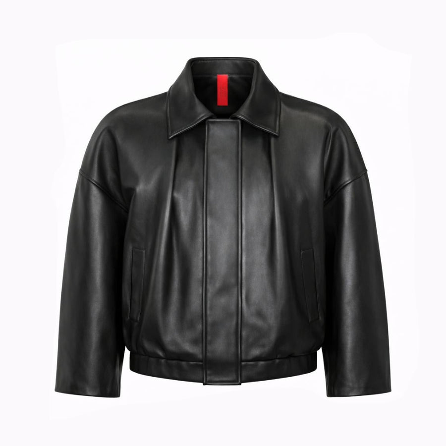 Giacca in pelle bomber