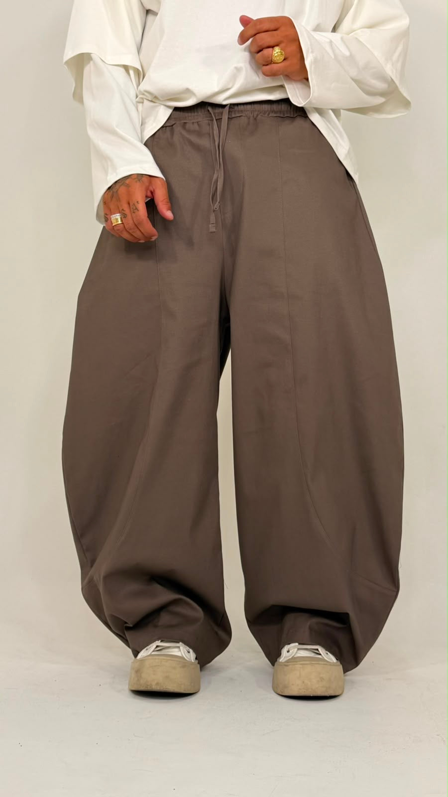 PANTALONE BALLOON IN GAMBARDINE - lab22shop