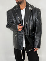 BLAZER OVERSIZE LEATHER VINTAGE - lab22shop