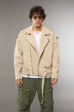 CHIODO OVERSIZE CROSTA CAMOSCIO CREMA - lab22shop