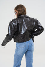 CHIODO CROPPED SPALLINA PITONATO - lab22shop