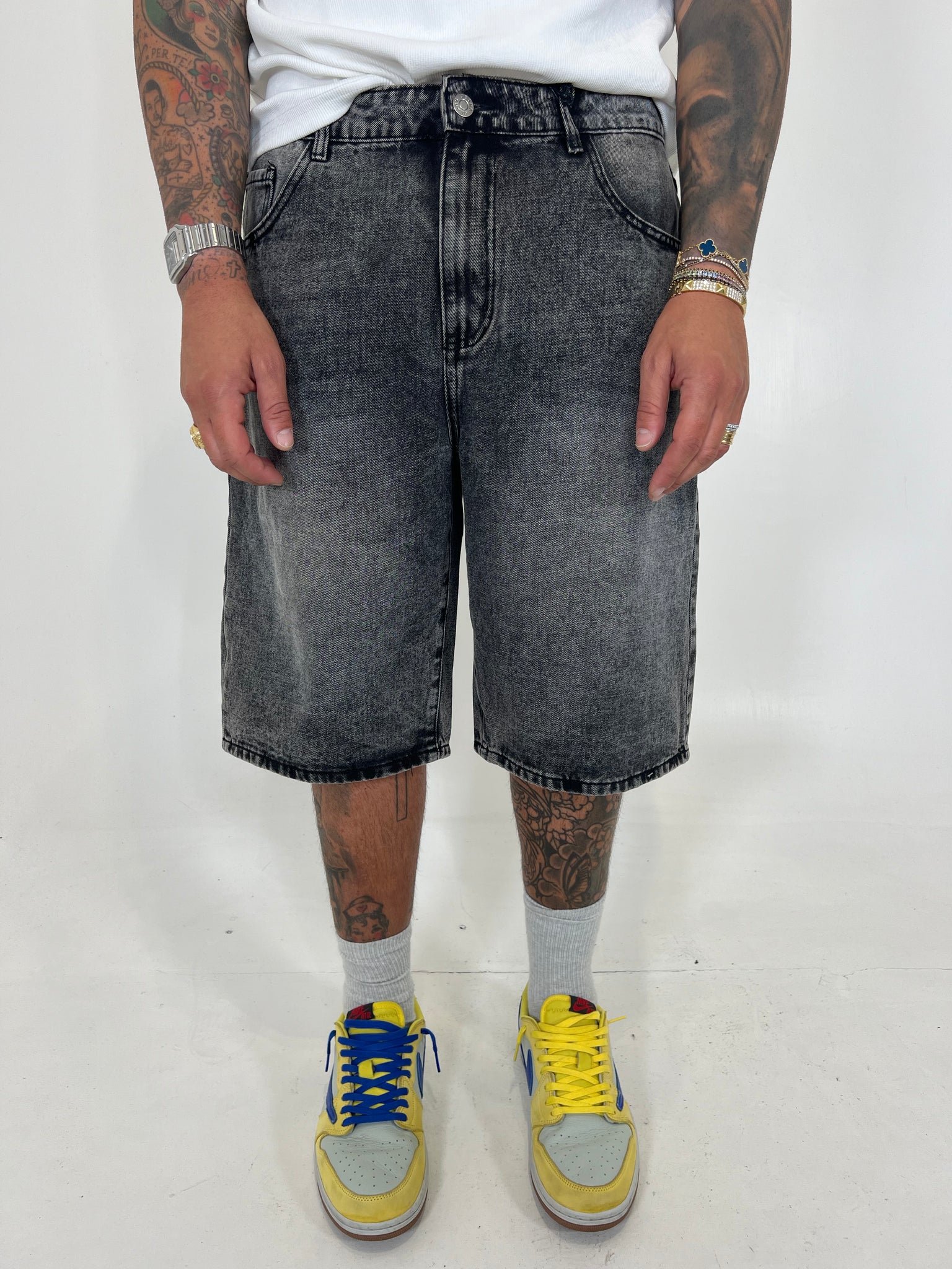 BERMUDA JEANS A3 GRIGIO