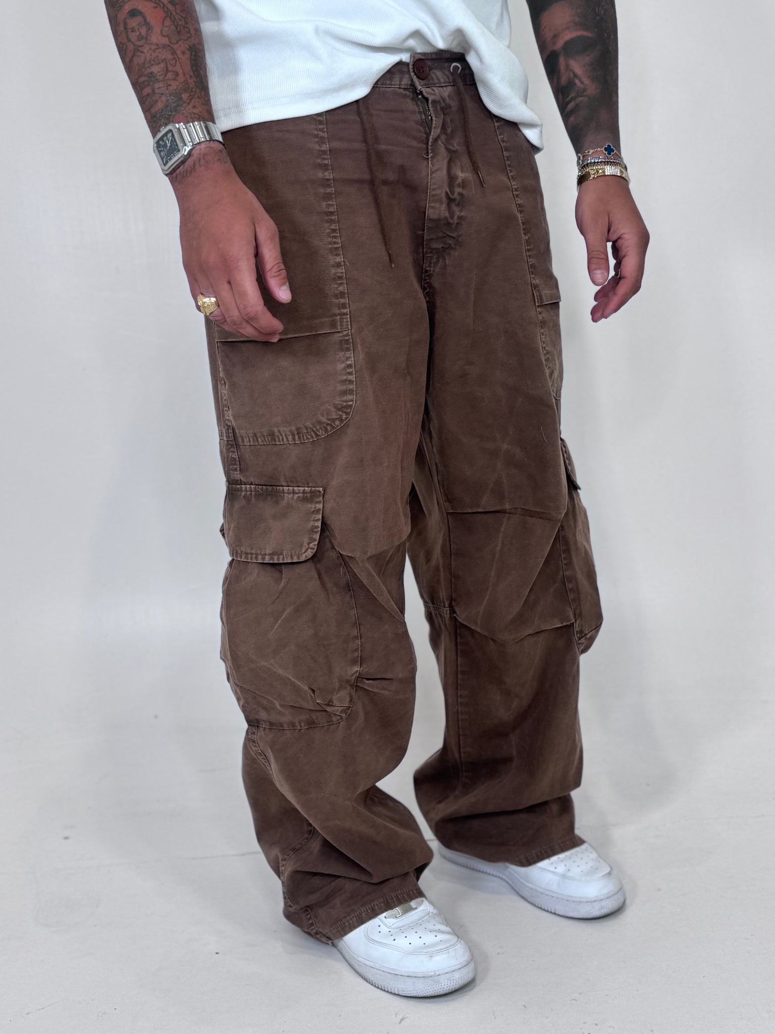 PANT CARGO MARRONE