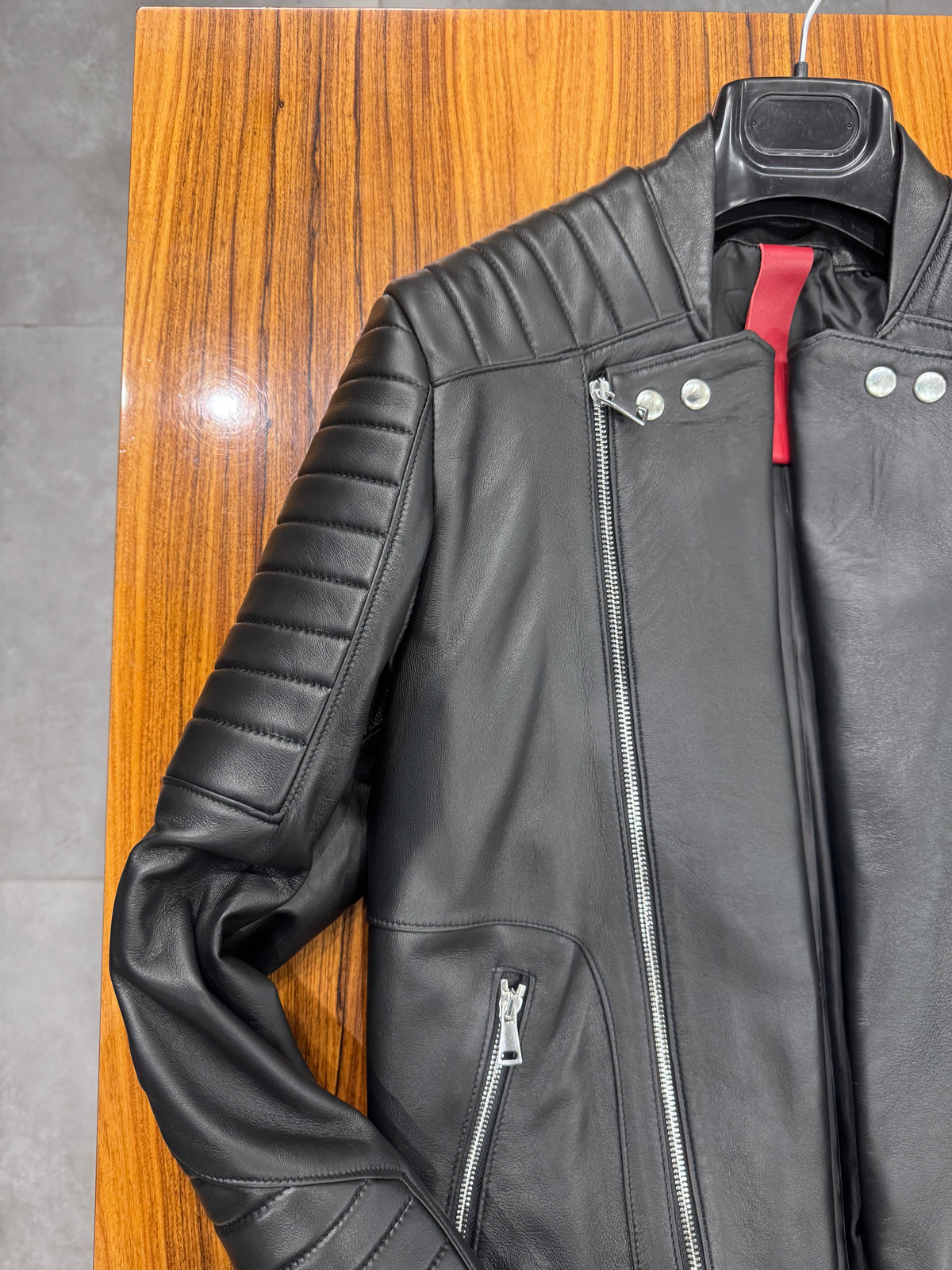 BIKER NERO DOPPIA ZIP - lab22shop