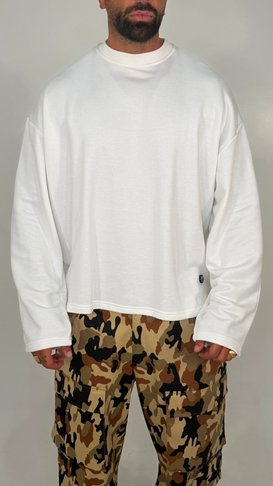 T-SHIRT OVERSIZE MANICHE LUNGHE