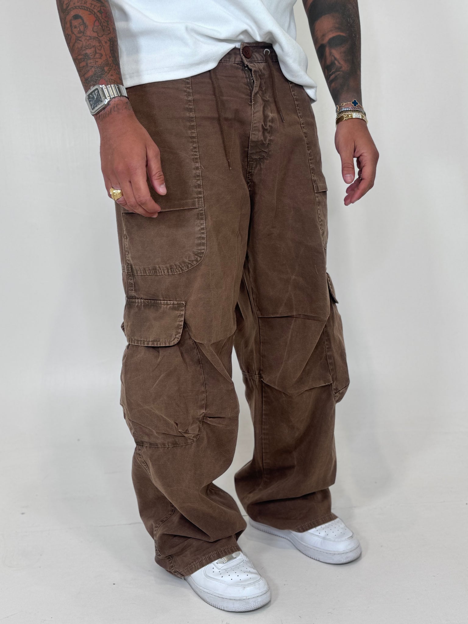 PANT CARGO MARRONE