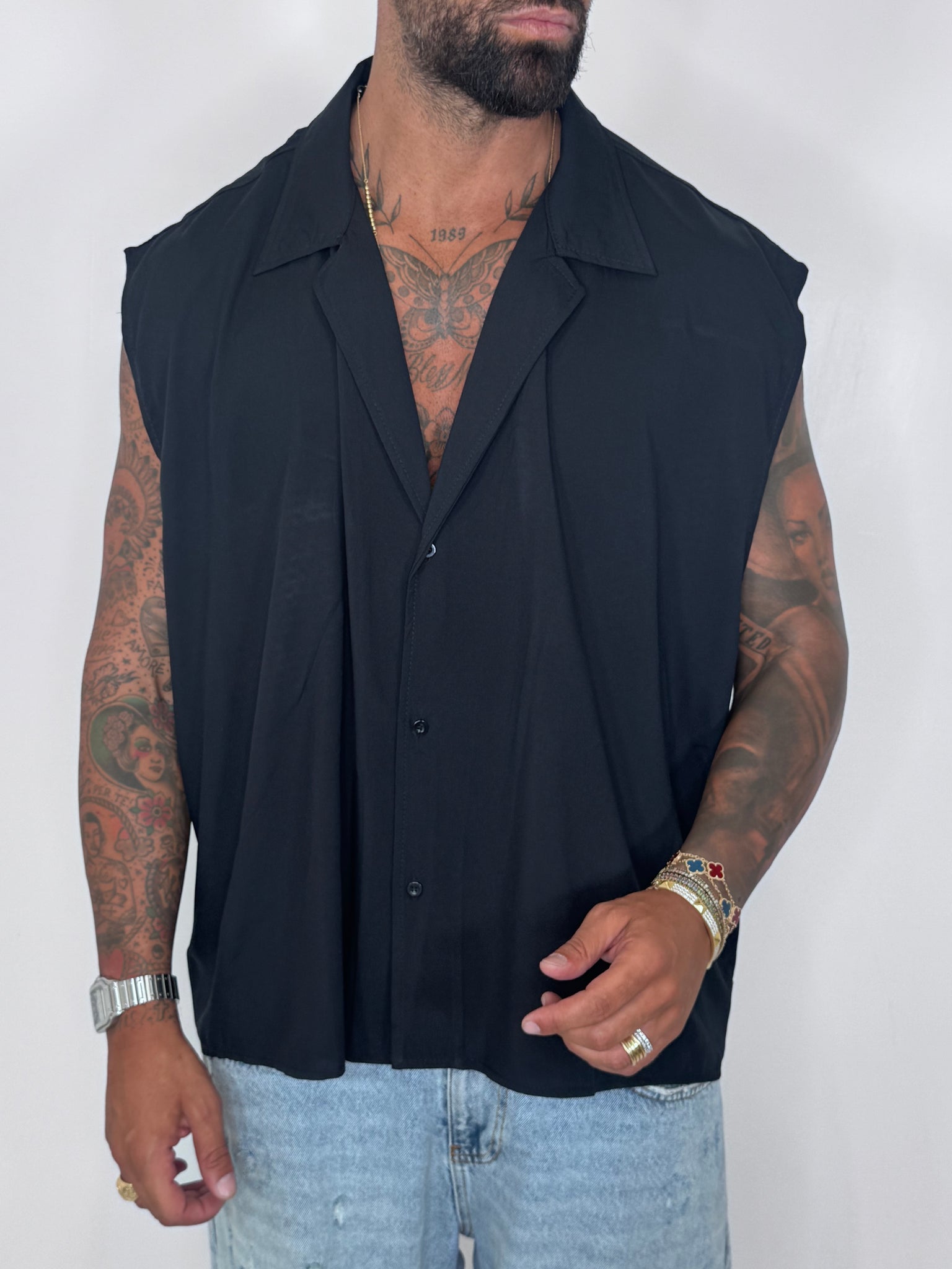 Camicia  cozy nera