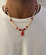 COLLANA PERLE CUORE SACRO - lab22shop