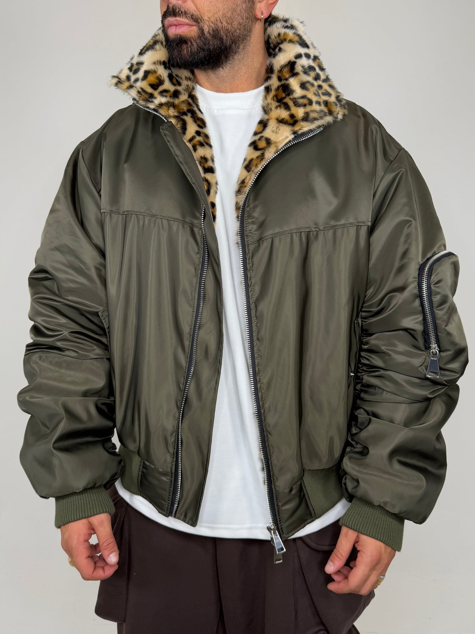BOMBER NYLON MACULATO INTERNO