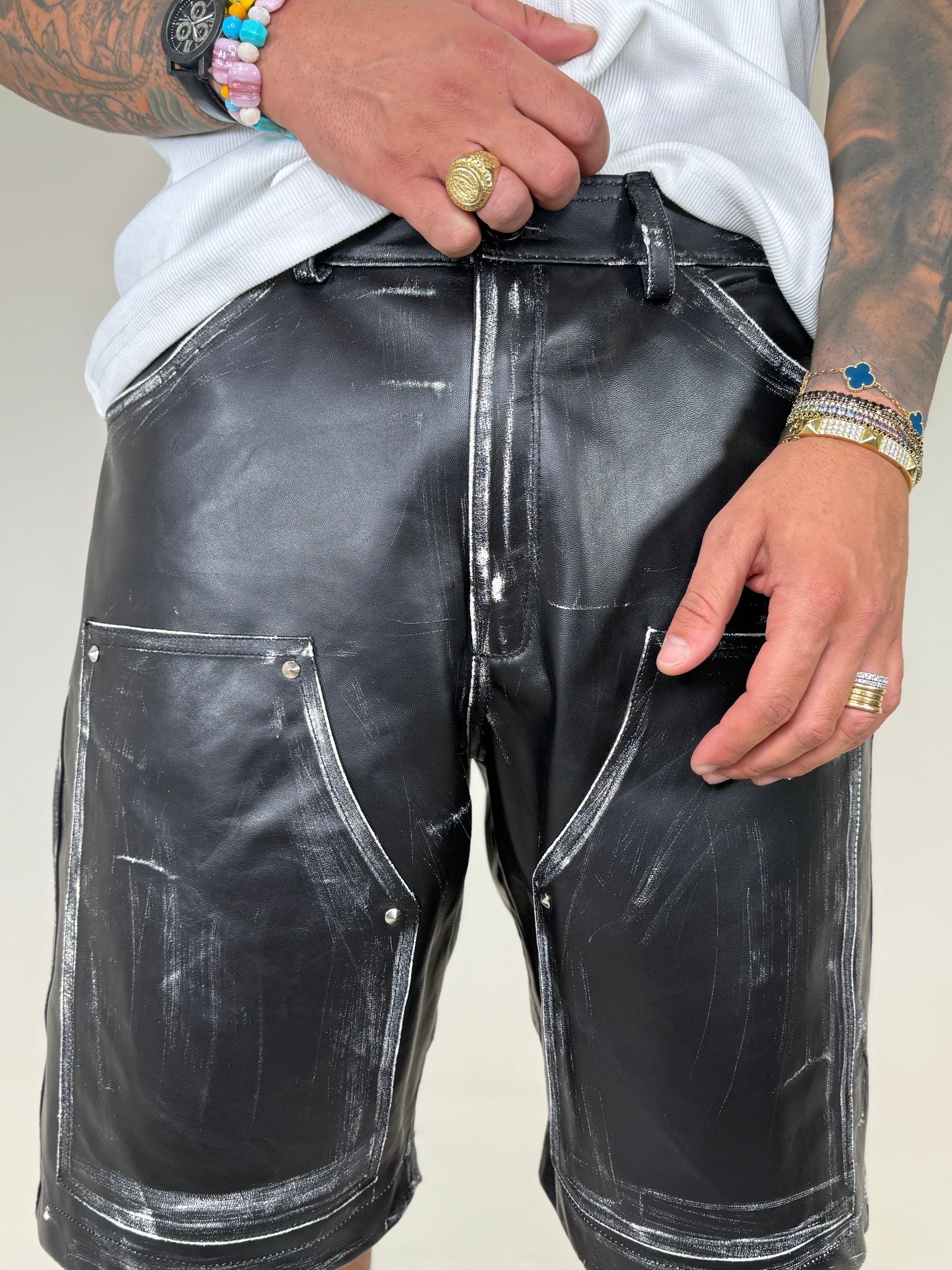 BERMUDA CARPENTER IN PELLE