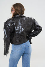 CHIODO CROPPED SPALLINA PITONATO - lab22shop
