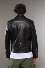 CHIODO BIKER NAPPA NERO - lab22shop