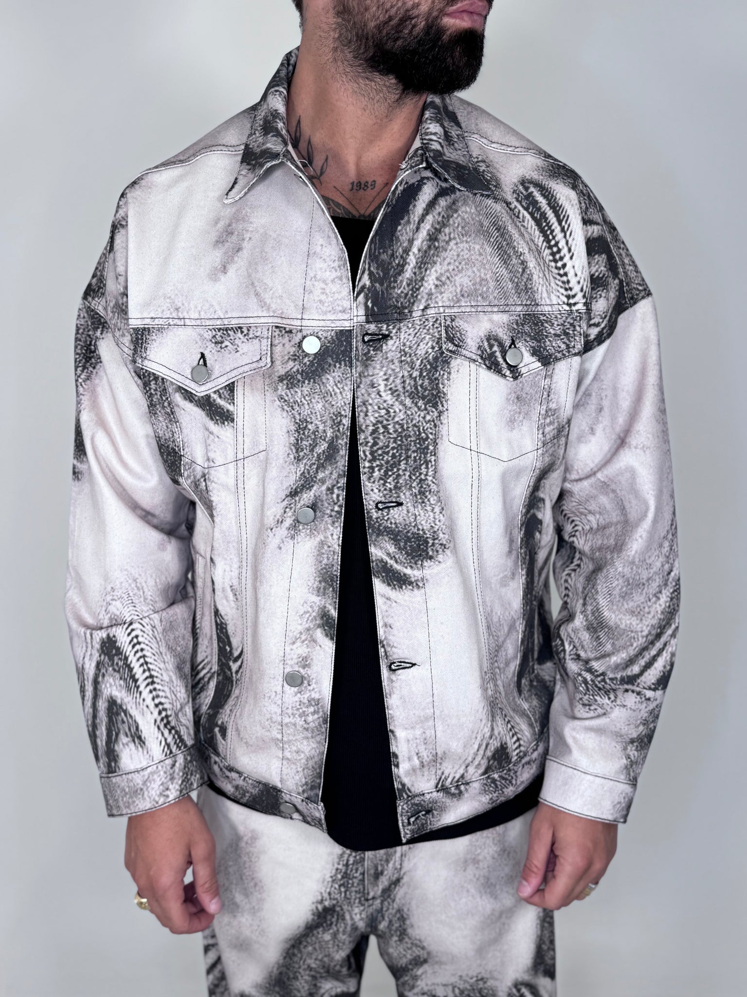 DENIM JACKET STAMPA 1 LAB22