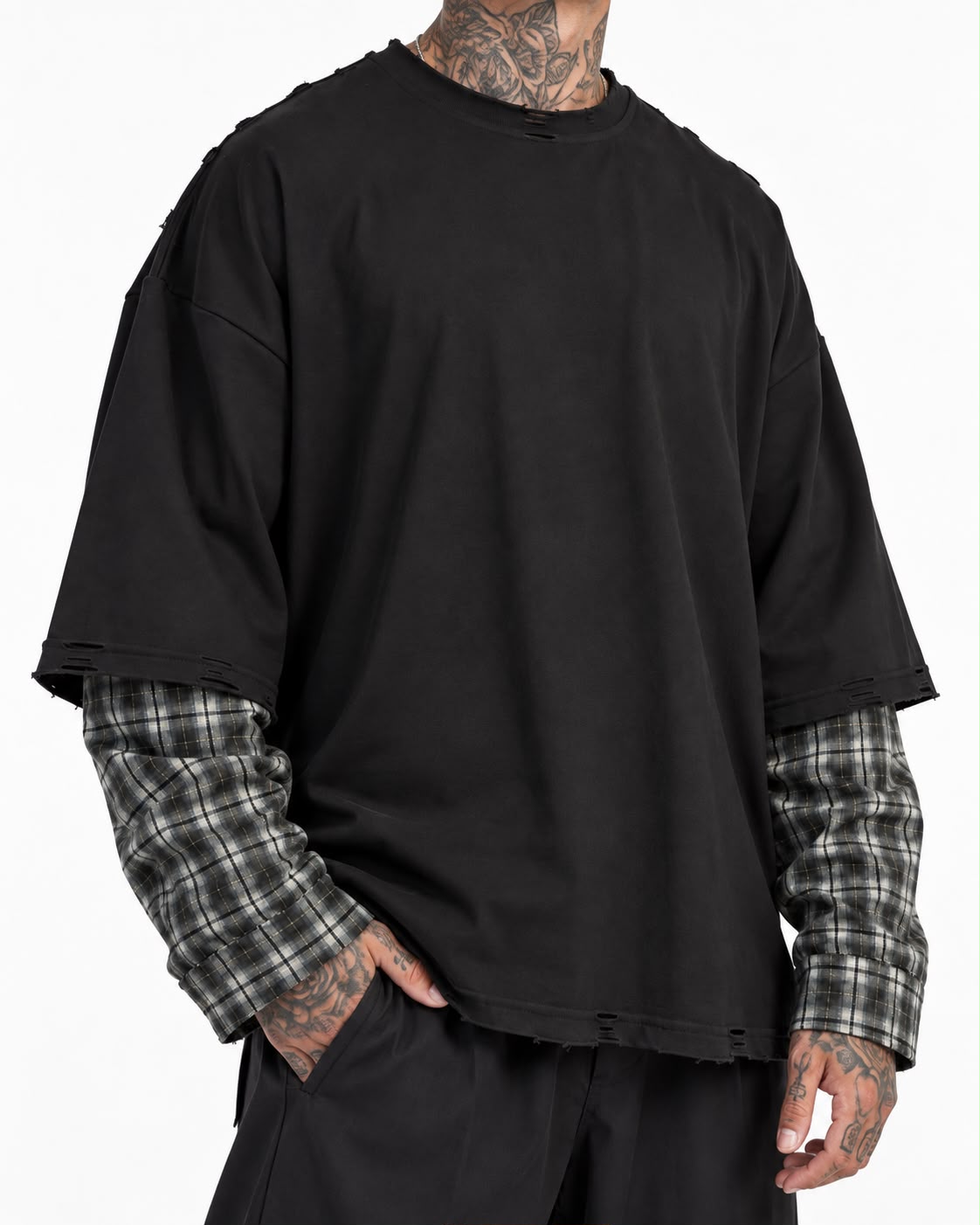 T-SHIRT OVERSIZE DOPPIA MANICA