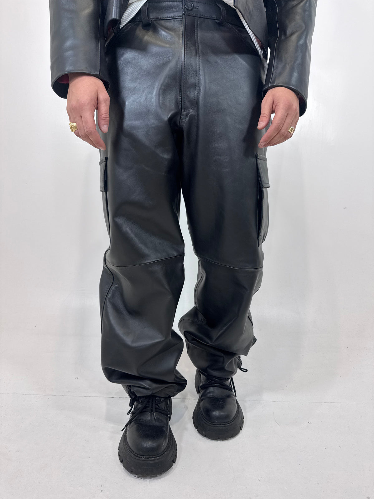 CARGO IN PELLE NERO - lab22shop