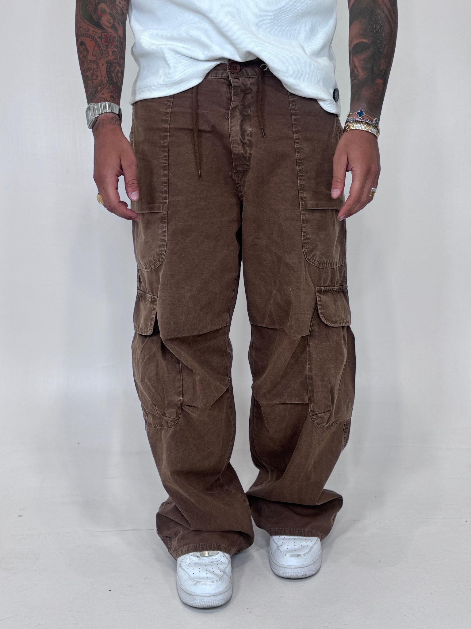 PANT CARGO MARRONE