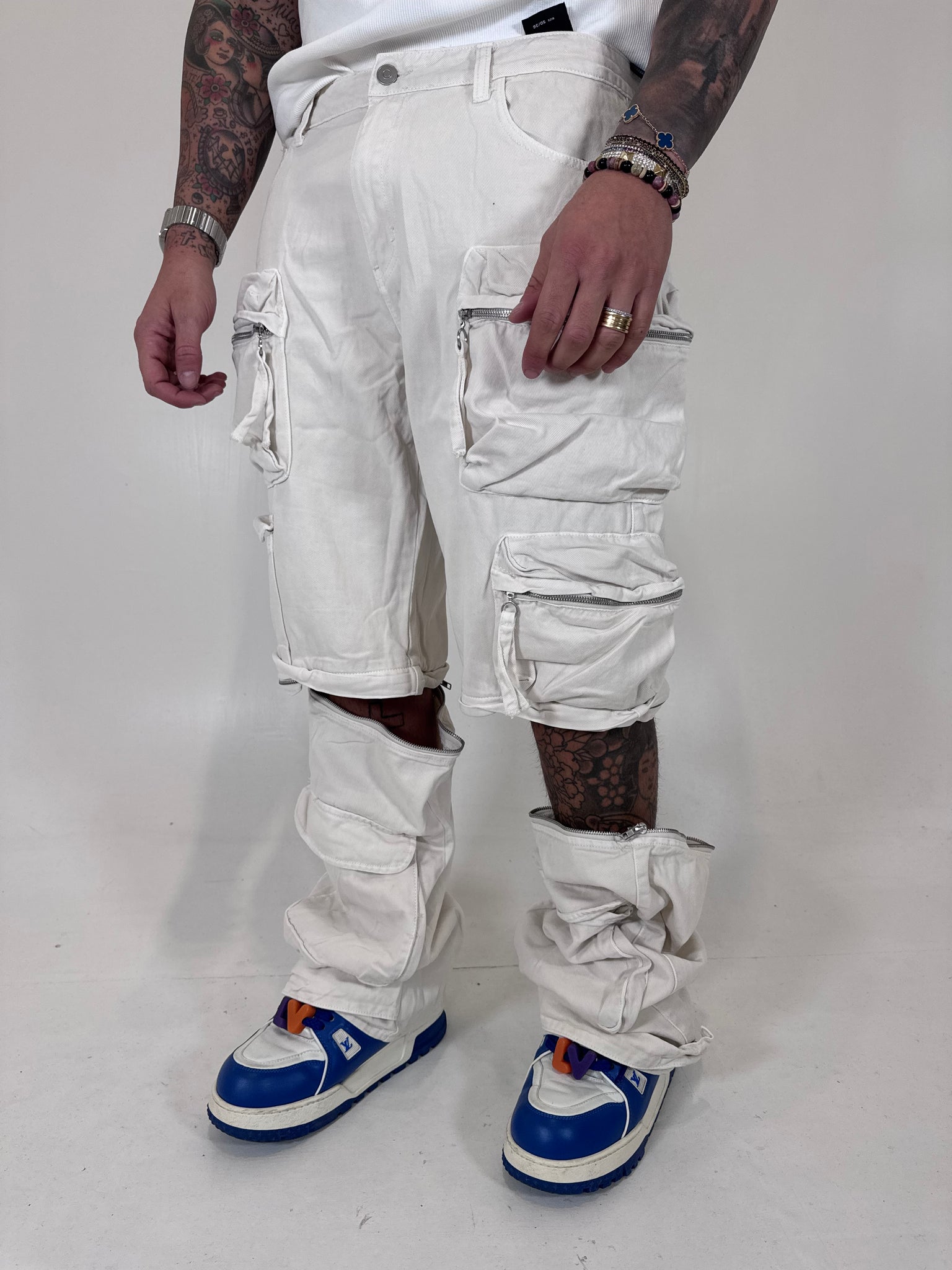 CARGO TASCONI BIANCO
