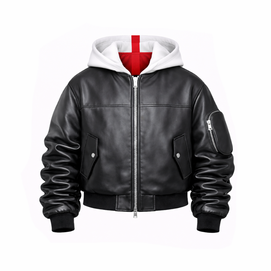 COLLEGE OVERSIZE CON MANICA ARRICCIO E CAPPUCCIO - lab22shop