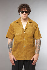 CAMICIA CAMOSCIO VERDE OLIVA - lab22shop